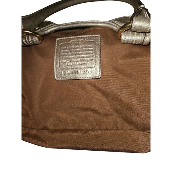 COACH Bleeker Natural Straw Tote Bag Leather Flower & Straps Woven F13373 - Picture 3 of 14